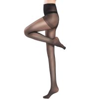 [2/6双独立包装]连裤袜丝袜女防勾丝超薄美腿春夏性感透肉黑袜 连裤袜[黑色2条] 平板不加档[80-125斤]