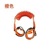 儿童防走失绳防走丢带亲子手环带锁款牵引绳牵引带遛溜娃神器情侣 普通橙色1.5米