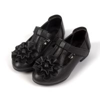 女童皮鞋夏季新款小女孩时尚公主鞋2021春秋款儿童鞋黑色可爱单鞋[3月31日发完] 黑色 (B8-2) 21