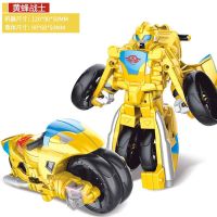 变形金刚擎天柱大黄蜂合金汽车模型恐龙机器人男孩超大号儿童玩具 合金拯救队-黄蜂战士
