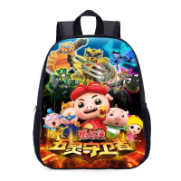 猪猪侠书包男小学生1-3年级儿童背包6-12周岁幼儿园男宝宝双肩包8 猪猪侠图1小码