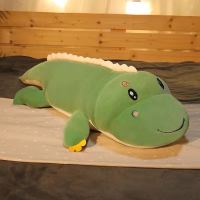 可爱恐龙毛绒玩具熊公仔床上陪你睡觉抱枕玩偶布娃娃生日礼物女孩 绿色圆眼款 50厘米[可拆洗 送挂件]