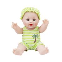 仿真娃娃婴儿全软胶宝宝会说话可下水公仔玩具131种发声 30cm绿色131发声