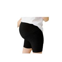 孕妇装夏装短袖连衣裙上衣套装t恤裙宽松大码孕妇装连衣裙中长款 黑色安全裤 M码[建议体重80-100]