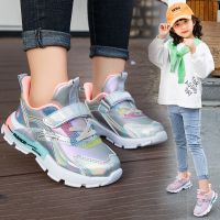 2020秋冬童鞋儿童中帮运动鞋男童皮面保暖休闲鞋女童跑步鞋棉鞋潮 炫彩运动鞋/炫彩色/单鞋 26 码/内长16cm