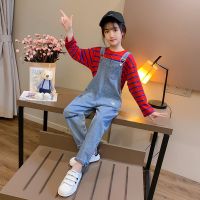 2021春秋新款背带牛仔裤两件套宽松洋气潮流小雏菊长裤中大童女孩 小雏菊背带裤(无上衣) 110 建议身高110cm左右