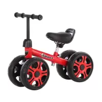 儿童平衡车双轮无脚踏小孩女童男宝宝2-3-6岁平行溜溜学步 滑行车 儿童豪华平衡车 中国红