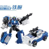 儿童益智变形擎天柱大黄蜂金刚恐龙汽车变形玩具机器人动画合金版 [合金/塑料]铁腕