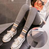 小个子孕妇装孕妇打底裤子九分矮个子145八分150cm春秋显高孕早期 浅灰色 M