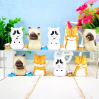空想造物苦恼小猫全套不二马大叔猫铃铛猫咪手办桌面摆件烦恼橘猫 opp袋装 9款苦恼小猫高约5CM