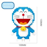 兼容乐高哆啦a梦积木成年高难度女孩钻石颗粒蓝胖子拼装立体大人 16130叮当猫官方版