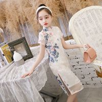女童旗袍秋装连衣裙2020新款儿童洋气超仙汉服中大童中国风公主裙 图片色 2050 110