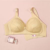 哺乳内衣薄款聚拢上托性感孕妇文胸怀孕期防下垂母乳胸罩喂奶产后 杏色 34/75B