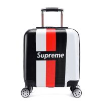 儿童拉杆箱18寸万向轮旅行箱20寸小学生卡通行李箱男女宝宝密码箱 网红黑白条 18寸