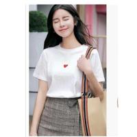 夏季短袖哺乳衣t恤外出时尚喂奶衣产后哺乳月子服显瘦喂奶衣上衣 725白色 L