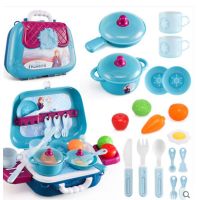 儿童小猫玩具宝宝宠物玩具女孩过家家女童3-6岁网红女孩生日礼物 手提厨房包