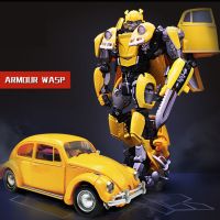 变形玩具金刚H6001-3甲壳虫黄蜂机器人模型黄蜂勇士合金版 H6001-3黄蜂勇士