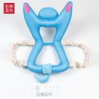 宝宝防摔头部保护垫婴儿童护头枕小孩学步走路神器夏季透气防撞帽 蓝色