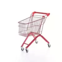儿童超市购物车商场手推车四轮车儿童过家家玩具车小型购物车 红色购物车