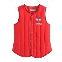 2019秋冬新款儿童羽绒棉马甲男童女童中大童保暖背心棉内胆坎肩 红色 140
