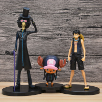 黄金城全套9人海贼王手办模型路飞乔巴索隆山治娜美公仔摆件玩具 路飞+乔巴+布鲁克（袋装） 公仔