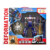 超大变形金刚玩具5大黄蜂擎天柱战士汽车机器人模型玩具男孩礼物6 擎天柱精装版[37cm礼盒装]
