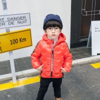 反季清仓轻薄儿童羽绒棉服男童女童中小童棉袄短款宝宝棉衣冬外套 橘黄色(海鸥暗花) 90
