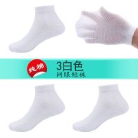 儿童袜子纯棉夏季薄款男女童短袜学生白袜宝宝白色短筒袜 3白色 14-16[16-21码]