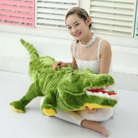创意超大号鳄鱼公仔2米毛绒玩具靠垫大型布娃娃女生生日礼物惊喜 鳄鱼(张嘴款) 1米((很小适合3-5岁孩子))
