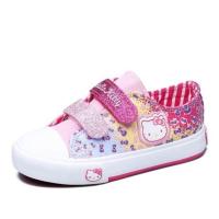 女童鞋儿童鞋女孩透气休闲鞋帆布鞋 kitty粉 24