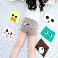 女童内裤纯棉小女孩四角卡通内裤 1-3-5-10学生平角短裤宝宝裤头 笑脸女童(随机三条装) M建议体重24-32斤