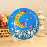 3D立体手工贝壳画益智DIY粘贴天然贝壳海螺贴画材料包礼盒玩具 礼盒装 海岛风光