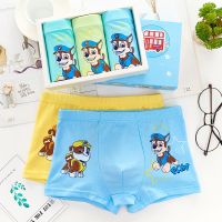 纯棉儿童内裤男卡通汪汪队内裤恐龙内裤95棉男孩平角内裤男童内裤 汪汪队[纯棉3条] M码[20斤-33斤]