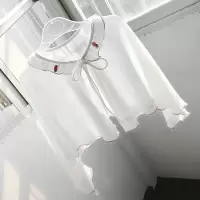 女童保暖披肩儿童防风秋冬儿童蕾丝加厚坎肩公主裙外搭毛披肩外套 雪纺披肩 110