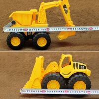 加厚惯性挖机翻斗车铲车儿童挖土机玩具工程车大号耐摔沙滩挖掘机 启蒙大号加厚挖土机-送铲耙+2回力车