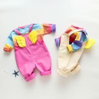 2019新款吊带裙女童连衣裙0--4岁纯棉两件套夏季吊带裙春秋套装裙 彩虹天使玫红套装 宝妈店长强烈推荐 73 适合身高