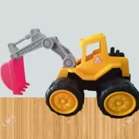 遥控挖掘机电动工程车儿童充电耐摔玩具可充电遥控挖土机工程车 款超大号滑行挖掘机