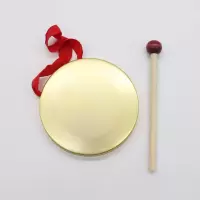 儿童三句半道具铜锣鼓镲套装幼儿园奥尔夫打击乐器铜镲擦锣3句半 铁镀铜锣12cm