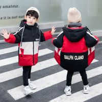 男童棉衣加厚外套2019新款冬装儿童棉衣外套宝宝中长款棉袄韩版 红色 120