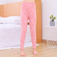 儿童秋裤中大童睡裤宝宝棉毛裤男女童线裤打底纯棉莱卡修身薄春秋 西瓜红 -圣诞树（女） 100 cm身高-60码