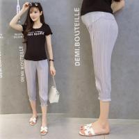 孕妇裤2020春夏新款孕妇九分裤托腹裤百搭孕妇外穿打底裤孕妇装夏 灰色[七分] M