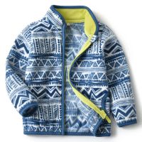 宜多多童装摇粒绒外套儿童抓绒秋装男童夹克女童秋冬款宝宝上衣冬 蓝色连续 90