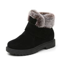 女童鞋子2020新款秋冬季棉靴防水防滑儿童靴子加绒加厚男童棉鞋 黑色 26码/15.5cm