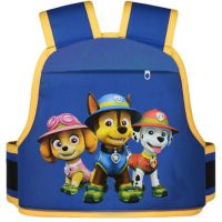 [带口袋]电动车儿童安全带可调绑带骑坐踏板摩托车小孩保护背带 **旺队**蓝色+口袋(背包款)