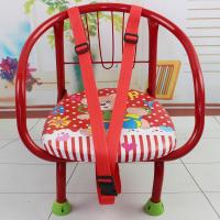 叫叫椅宝宝加厚防滑带餐盘铁儿童椅靠背椅小铁椅三杆板凳宝宝餐椅 红椅