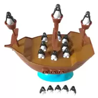 桌面玩具平衡企鹅海盗船益智互动亲子游戏锻炼平衡高难度生日礼物 企鹅海盗船