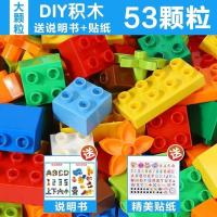 兼容乐高大颗粒积木玩具儿童益智拼装拼插男女孩2-3-4-6开发智力 53大颗粒+贴纸+说明书 标配款