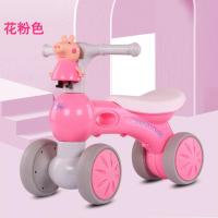 儿童平衡车1-3岁滑步车无脚踏自行车宝宝滑行滑滑车踏行车溜溜车 粉色小猪 带音乐灯光1.5岁-3岁