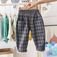 男童秋冬加绒裤2020新款儿童洋气呢子长裤小童宽松裤女童洋气潮裤 灰色 90 建议身高80-90厘米