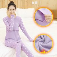 月子服装秋冬款加厚纯棉2020新款哺乳衣套装产后睡衣孕妇装 M 5663大眼睛粉色[薄款]